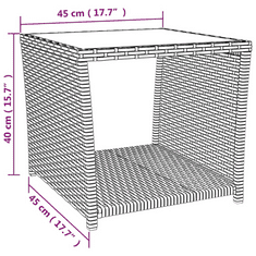 Vidaxl 3 részes bézs polyrattan kerti étkezőgarnitúra párnákkal (3277589)