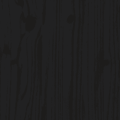 Vidaxl 2 részes fekete tömör fenyőfa kerti pihenőgarnitúra (3186589)