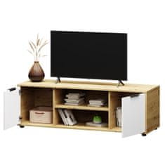 nabbi TV asztal Neston TV-E-2D - fehér tölgy wotan