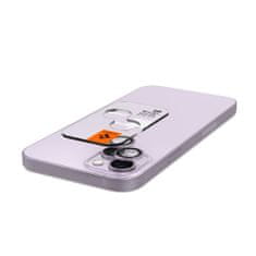 Spigen Ez Fit Optik 2x üvegfólia kamerára iPhone 14 / 14 Plus / 15 / 15 Plus, lila