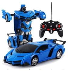 Bobo  2in1 Transformer átváltozó autó robot játék távirányítóval, Kék