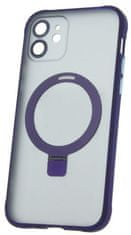 Forever Szilikon TPU tok Mag Ring iPhone 12 Pro Max, lila (TPUAPIP12PMMRTFOPU)