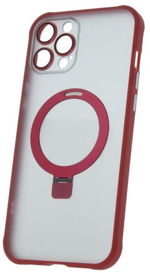 Forever Szilikon TPU tok Mag gyűrű iPhone 12 Pro Max, piros (TPUAPIP12PMMRTFORE)