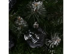 sarcia.eu Antracit karácsonyfa csecsebecse, csecsebecse készlet, karácsonyfadísz 6 cm, 16 db.
