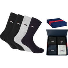 FILA 4 PACK - férfi zokni FB4405/4-999 (Méret 39-42)