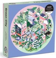 Galison Kerek puzzle Green City 1000 darab