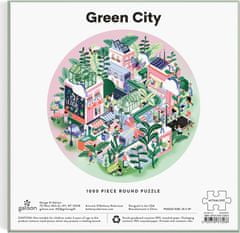 Galison Kerek puzzle Green City 1000 darab