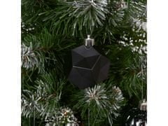 sarcia.eu Antracit karácsonyfa csecsebecsék, karácsonyfadíszek, 16 db-os készlet, 6 cm