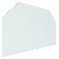 Vidaxl hatszög alakú kandalló-üveglap 100 x 60 cm 324136