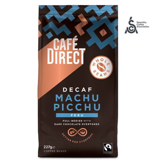 Cafédirect Machu Picchu SCA 82 koffeinmentes szemes kávé, 227 g
