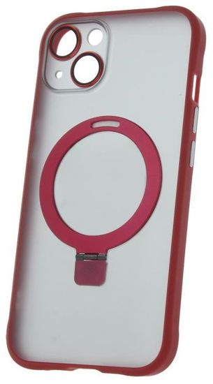 Forever Szilikon TPU tok Mag Ring iPhone 15, piros (TPUAPIP15MRTFORE)