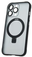 Forever Szilikon TPU tok Mag gyűrű iPhone 13 Pro, fekete (TPUAPIP13PMRTFOBK)