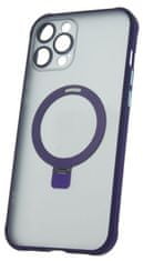 Forever Szilikon TPU tok Mag Ring iPhone 15 Pro, lila (TPUAPIP15PMRTFOPU)