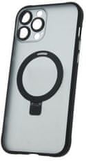 Forever Szilikon TPU tok Mag gyűrű iPhone 13 Pro Max, fekete (TPUAPIP13PMMRTFOBK)