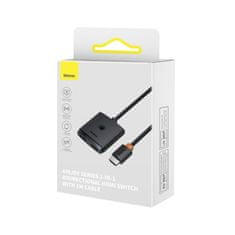 TKG Adapter: Baseus AirJoy - HDMI 2in1 porttal fekete adapter, 1m