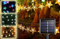 CoolCeny Dekoratív kültéri napelemlánc 40 LED - Lights Star - Fehér