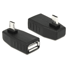 DELOCK 65474 USB micro-B male > USB 2.0-A female OTG 90° forgatott (65474)