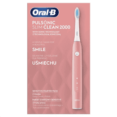 BRAUN Oral-B Pulsonic Slim Clean 2000 pink elektromos fogkefe (421020130586) (BR421020130586)