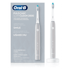 BRAUN Oral-B Pulsonic Slim Clean 2000 szürke elektromos fogkefe (4210201305842) (BR4210201305842)