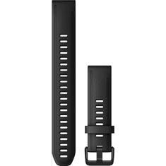 Garmin óraszíj Fenix 6S fekete XL szilikon (QuickFit 20) (010-12942-00) (G010-12942-00)