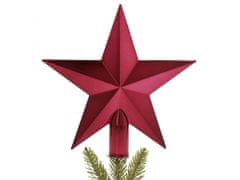 sarcia.eu Bordó karácsonyfa csillag, teteje 20 cm