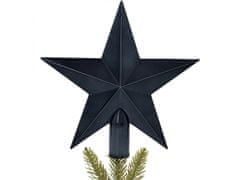 sarcia.eu Antracit karácsonyfa csillag, hegye 20 cm