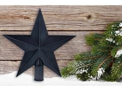 sarcia.eu Antracit karácsonyfa csillag, hegye 20 cm