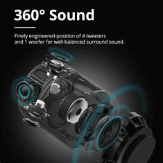Tronsmart Element T6 Max SoundPulse Bluetooth hangszóró fekete (365144)