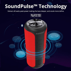Tronsmart Element T6 Plus Upgraded Edition SoundPulse Bluetooth hangszóró piros (367786) (tronsmart-367786)