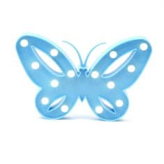 Northix Dekoratív lámpa - pillangó - kék 