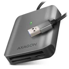 AXAGON külső microSD/SD/CF kártyaolvasó / CRE-S3 / USB-A 3.2 Gen 1 / UHS-II / alumínium test
