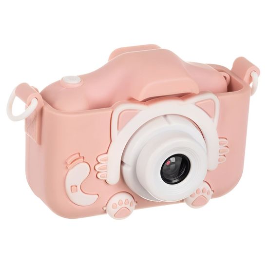 MG X5S Cat gyerek fényképezőgép + 32GB kártya, rózsaszín