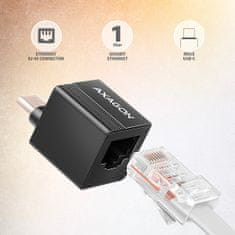 AXAGON ADE-MINIC USB-C 3.2 Gen 1 - Gigabit Ethernet MINI hálózati kártya, Realtek 8153, automatikus telepítéssel