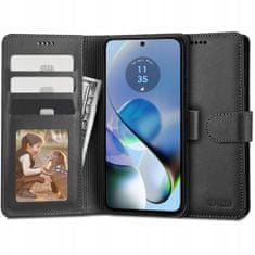 Tech-protect Wallet könyv tok Motorola Moto G54 5G, fekete