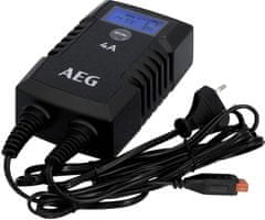 AEG LD4 Akkumulátor Töltő, mikroprocesszoros 4A 6V 12V-os akkumulátorokhoz, 20-80 Ah