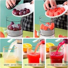 PrimePick Citrusok és egyéb gyümölcsök facsarója, hordozható gyümölcsprés remek ajándékötletként, gyors egészséges italok készítése, USB töltés, könnyű tisztítás, ProJuicer