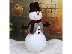 sarcia.eu Karácsonyi dekoráció, hóember sapkával, 48 cm 