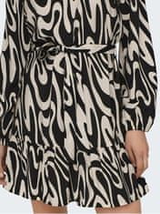 Jacqueline de Yong Női ruha JDYCAMILLE Regular Fit 15309597 Black TAPIOCA GEO (Méret XL)