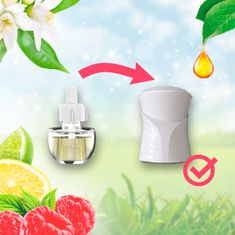 Air wick Folyékony utántöltő elektromos légfrissítőhöz - Málna és citrusvirágok, 19 ml