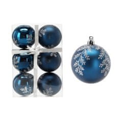 Aga Karácsonyi gömbök 7cm 6db Kék- Fenyő