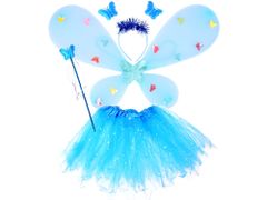 RAMIZ Világító pillangótündér jelmez kék színben