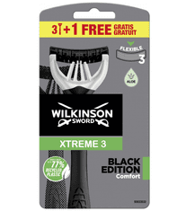 Wilkinson Sword Xtreme3 Black Edition eldobható borotva 4 db (W302383700)