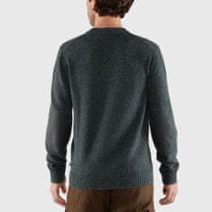 Fjällräven Övik Round-neck Sweater M, sötét szürke, m