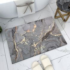 Dexxer Fürdőszoba mosható csúszásmentes szőnyeg 80x50cm szürke márvány