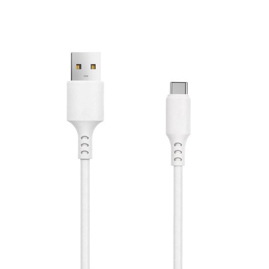 setty. USB – USB-C kábel 1,0 m 3A fehér (GSM106094)