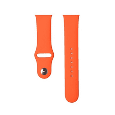 Devia Apple Watch 1-6, SE (38 / 40 mm) / Watch 7-8 (41 mm), szilikon pótszíj, állítható, Delux Sport, narancssárga (RS125967)