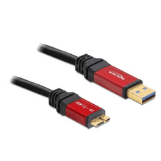 DELOCK 82760 USB 3.0-A male > USB 3.0 micro-B male prémium kábel 1m (82760)