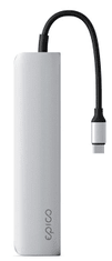 EPICO 6 az 1-ben alumínium 8K hub USB-C csatlakozóval 9915112100067 - ezüst