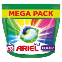 Ariel Mosókapszulák Color, 63 mosás