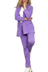 Amiatex Női nadrág Cigarette violet + Nőin zokni Gatta Calzino Strech, világos lila, S/M